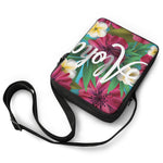 Tropical Flower Aloha Print Rectangular Crossbody Bag