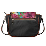 Tropical Flower Aloha Print Saddle Bag