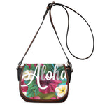 Tropical Flower Aloha Print Saddle Bag