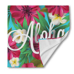 Tropical Flower Aloha Print Silk Bandana