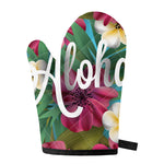 Tropical Flower Aloha Print Single Oven Mitt