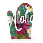 Tropical Flower Aloha Print Single Oven Mitt
