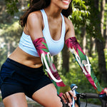 Tropical Flower Aloha Print Sun Protection Arm Sleeves