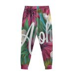 Tropical Flower Aloha Print Sweatpants