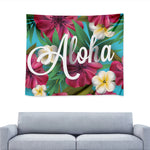 Tropical Flower Aloha Print Tapestry