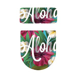 Tropical Flower Aloha Print Toilet Lid And Tank Cover Set