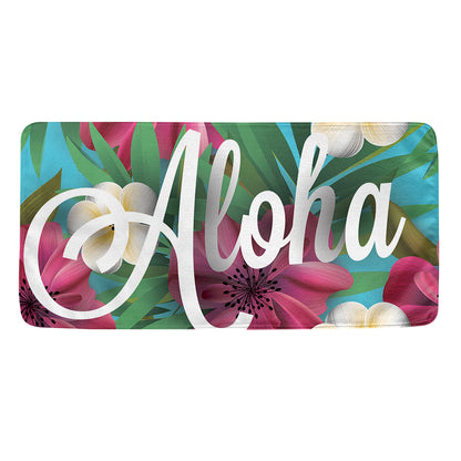 Tropical Flower Aloha Print Towel