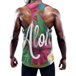 Tropical Flower Aloha Print Training Tank Top