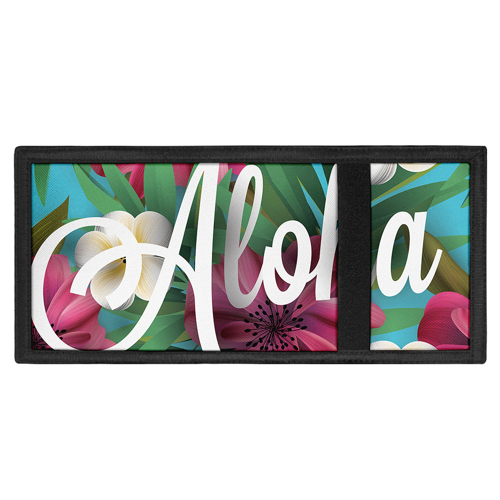 Tropical Flower Aloha Print Trifold Wallet