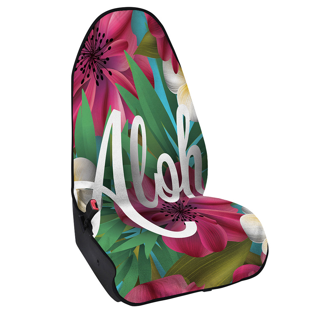 Tropical Flower Aloha Print Waterproof Car Seat Cover