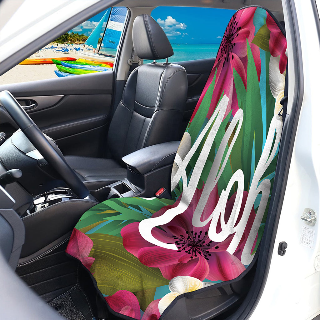 Tropical Flower Aloha Print Waterproof Car Seat Cover