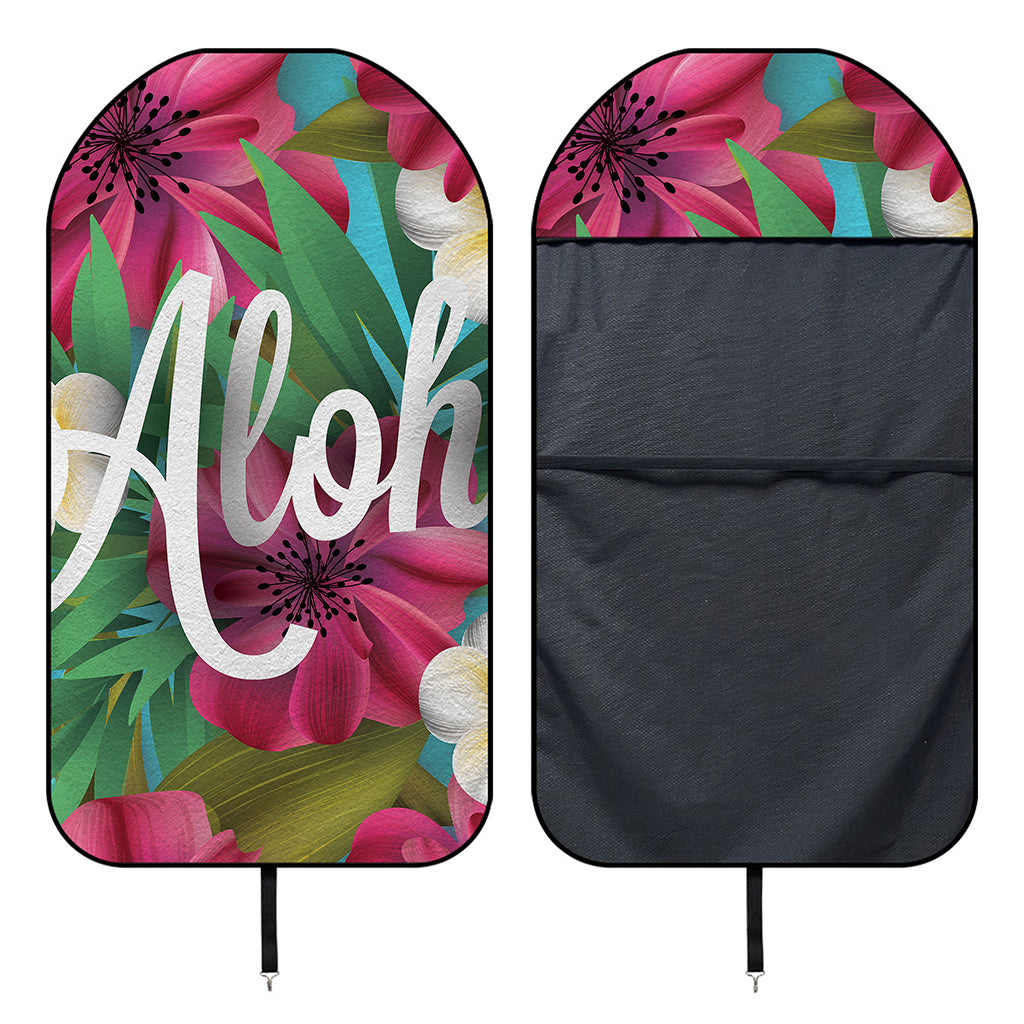 Tropical Flower Aloha Print Waterproof Car Seat Cover