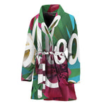Tropical Flower Aloha Print Women's Bathrobe