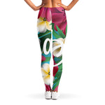 Tropical Flower Aloha Print Women's Leggings