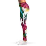 Tropical Flower Aloha Print Women's Leggings