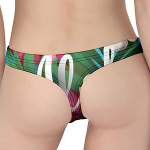 Tropical Flower Aloha Print Women's Thong