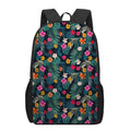 Tropical Flowers Hawaii Pattern Print 17 Inch Backpack
