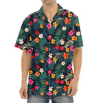 Tropical Flowers Hawaii Pattern Print Aloha Shirt