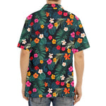 Tropical Flowers Hawaii Pattern Print Aloha Shirt