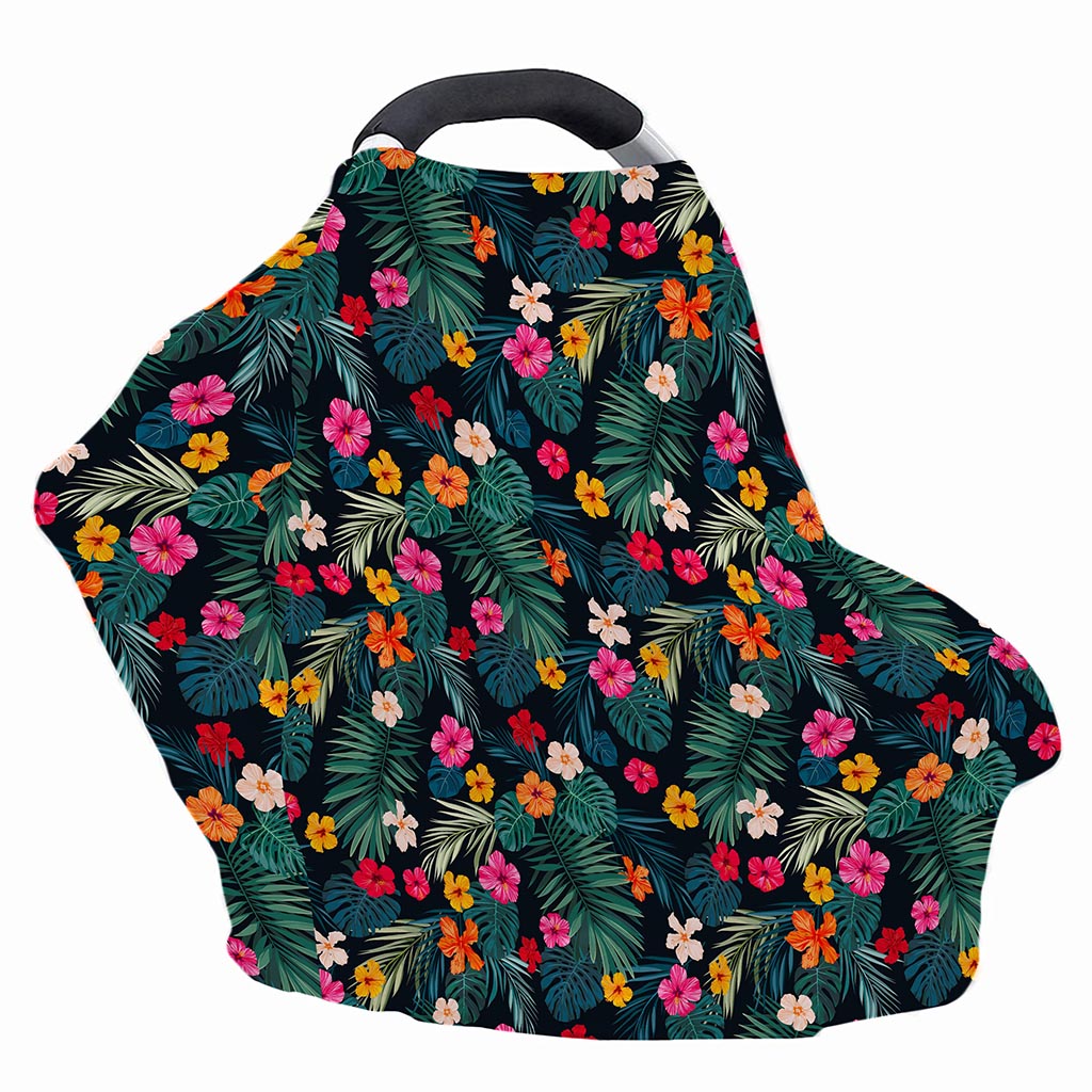 Tropical Flowers Hawaii Pattern Print Baby Seat Cover