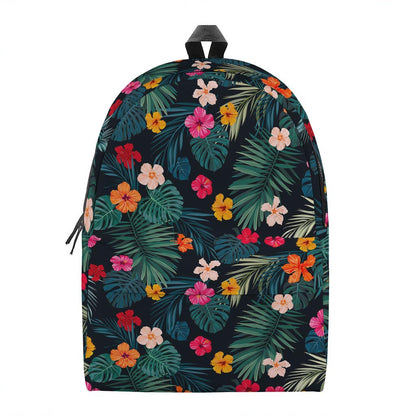 Tropical Flowers Hawaii Pattern Print Backpack