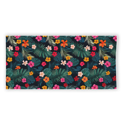 Tropical Flowers Hawaii Pattern Print Beach Towel