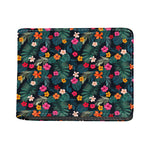 Tropical Flowers Hawaii Pattern Print Bifold Wallet