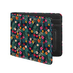 Tropical Flowers Hawaii Pattern Print Bifold Wallet