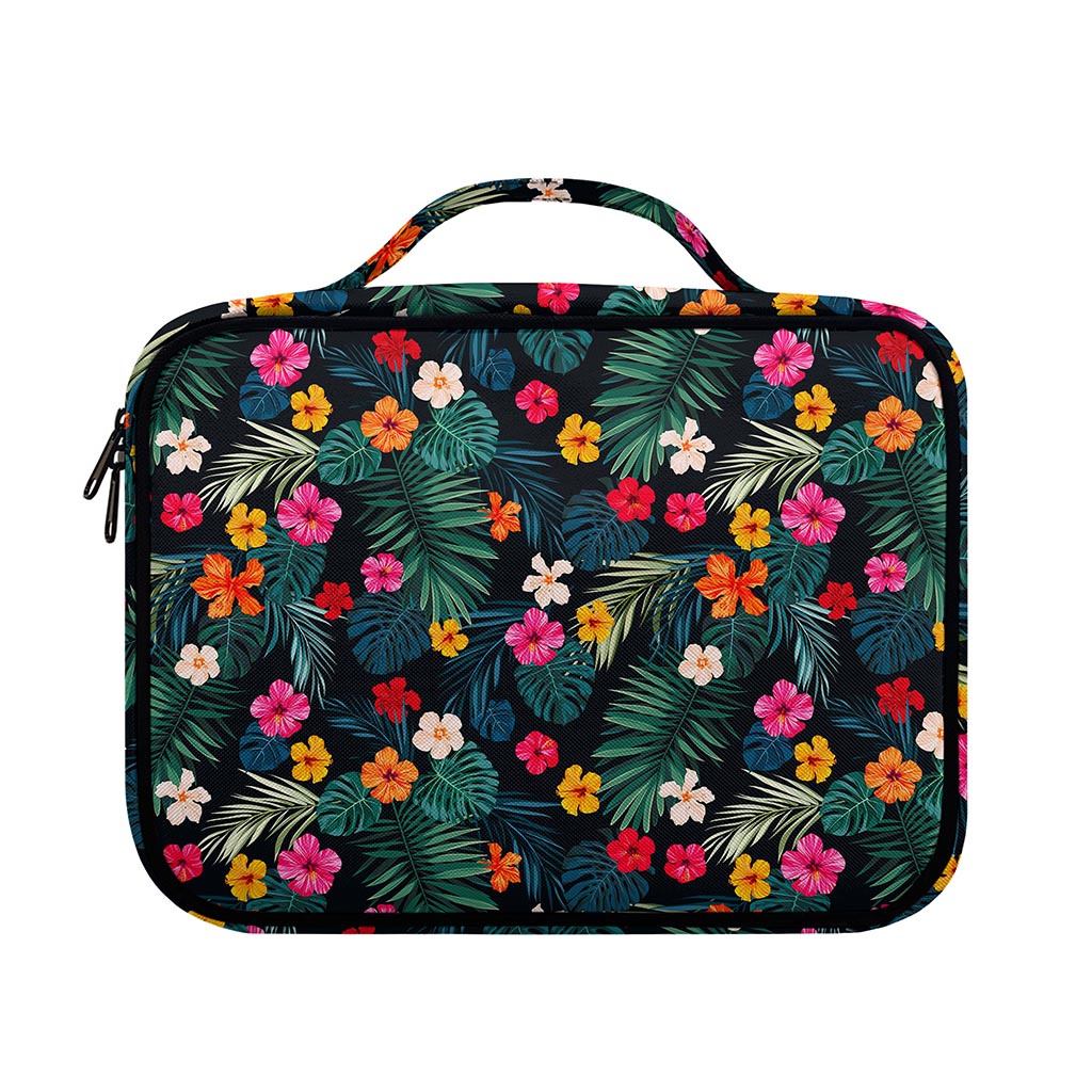 Tropical Flowers Hawaii Pattern Print Briefcase Bible Bag