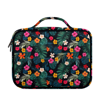 Tropical Flowers Hawaii Pattern Print Briefcase Bible Bag