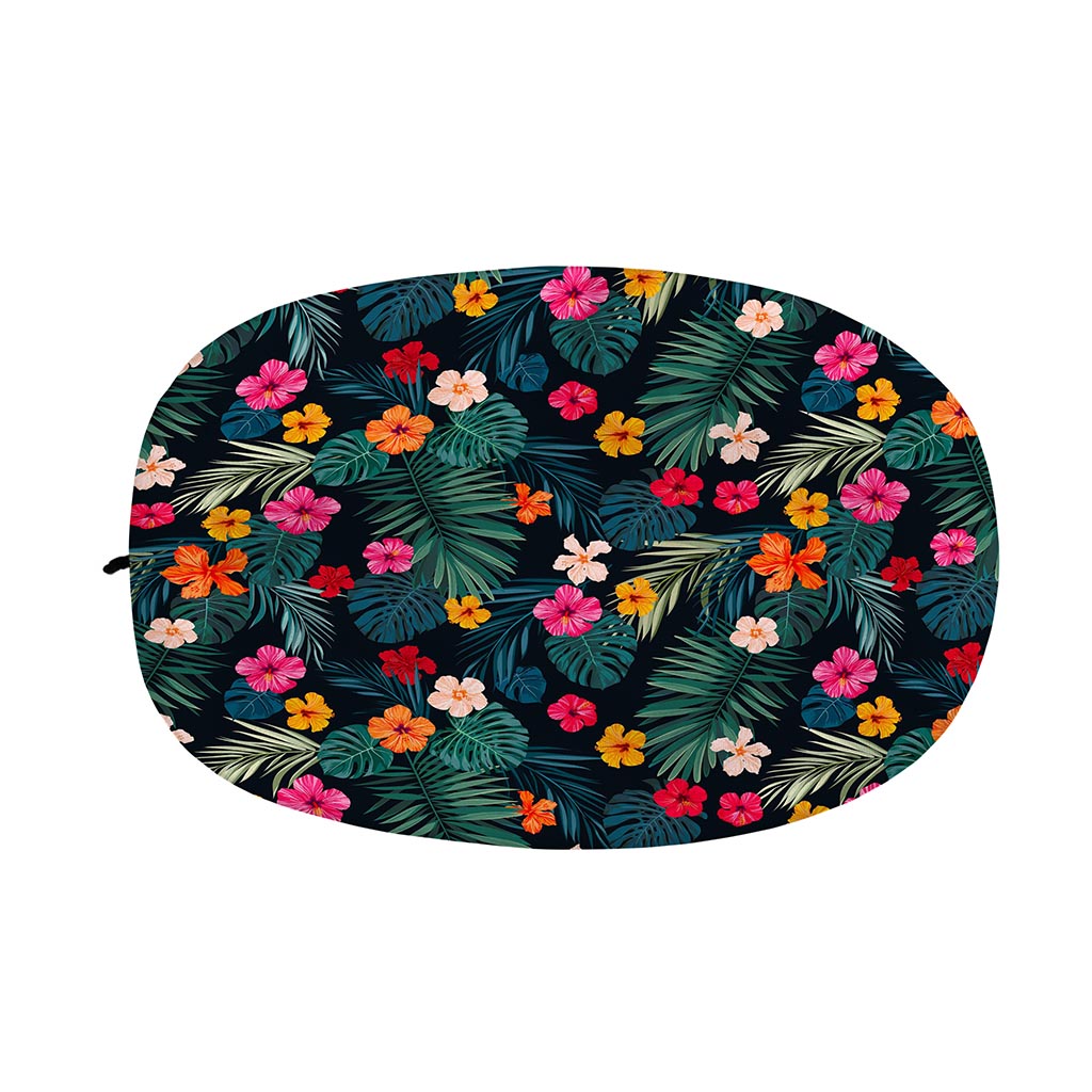 Tropical Flowers Hawaii Pattern Print Car Side Mirror Covers