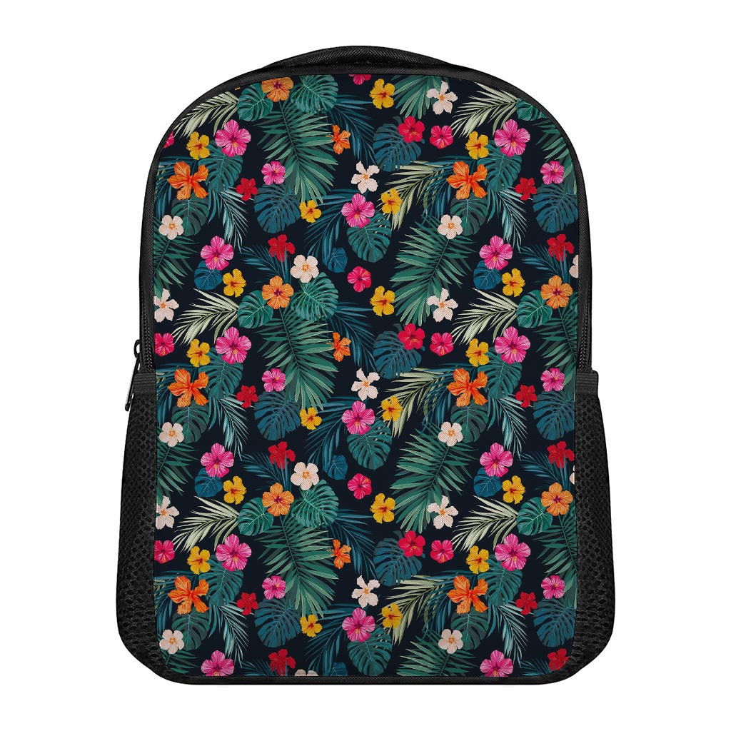 Tropical Flowers Hawaii Pattern Print Casual Backpack