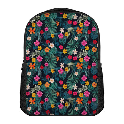 Tropical Flowers Hawaii Pattern Print Casual Backpack