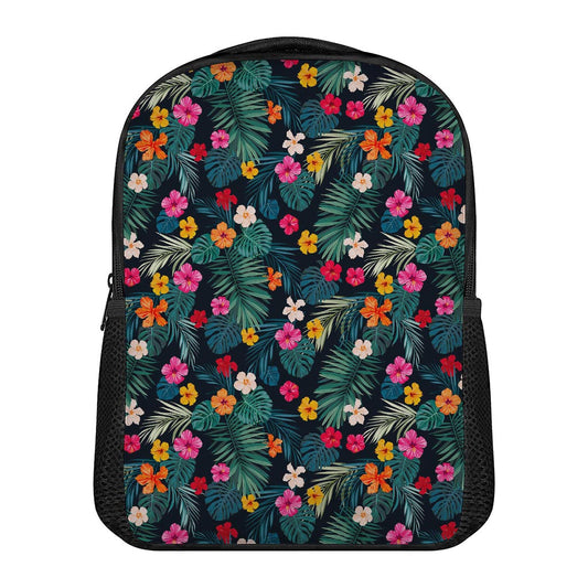 Tropical Flowers Hawaii Pattern Print Casual Backpack