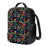 Tropical Flowers Hawaii Pattern Print Crossbody Lunch Bag