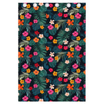 Tropical Flowers Hawaii Pattern Print Curtain