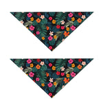 Tropical Flowers Hawaii Pattern Print Dog Bandana