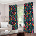 Tropical Flowers Hawaii Pattern Print Extra Wide Grommet Curtains
