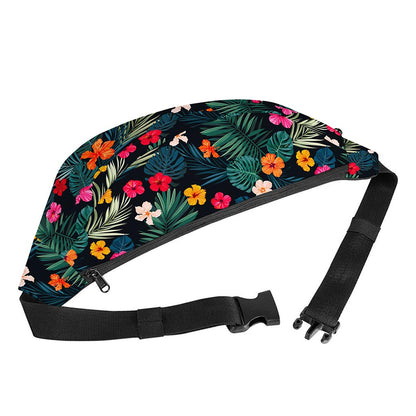 Tropical Flowers Hawaii Pattern Print Fanny Pack