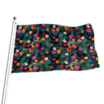 Tropical Flowers Hawaii Pattern Print Flag