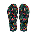 Tropical Flowers Hawaii Pattern Print Flip Flops