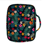 Tropical Flowers Hawaii Pattern Print Front Pocket Bible Bag