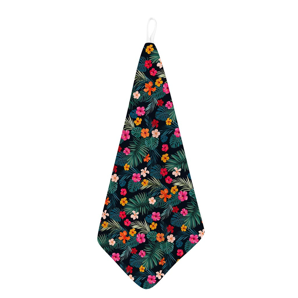 Tropical Flowers Hawaii Pattern Print Hand Towel