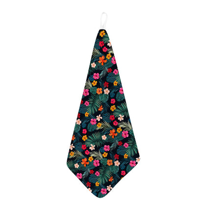 Tropical Flowers Hawaii Pattern Print Hand Towel