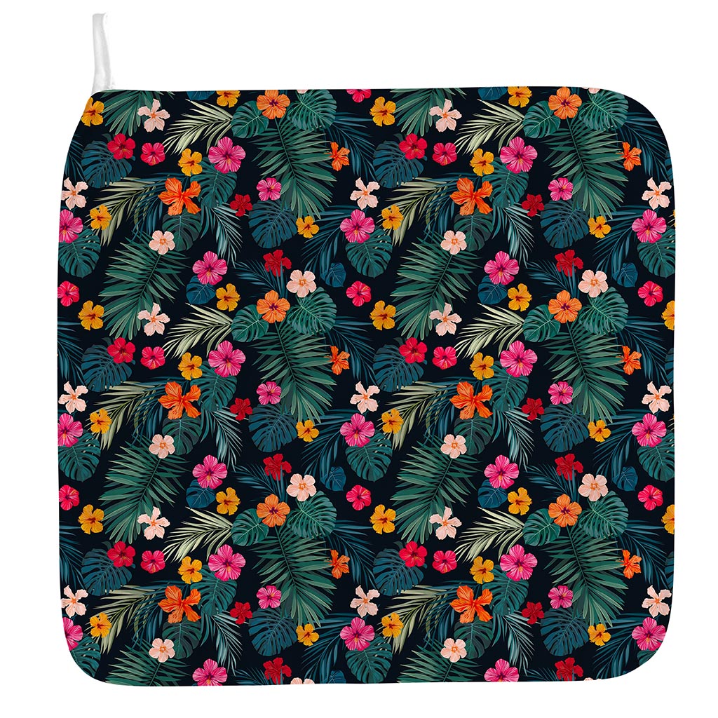 Tropical Flowers Hawaii Pattern Print Hand Towel