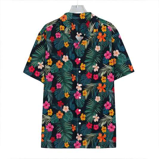 Tropical Flowers Hawaii Pattern Print Hawaiian Shirt