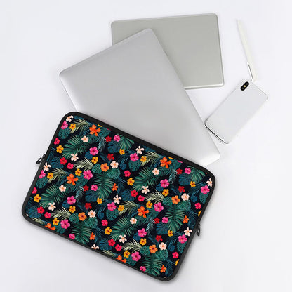 Tropical Flowers Hawaii Pattern Print Laptop Sleeve
