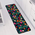 Tropical Flowers Hawaii Pattern Print Long Kitchen Mat