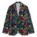 Tropical Flowers Hawaii Pattern Print Men's Blazer