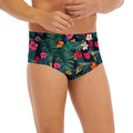 Tropical Flowers Hawaii Pattern Print Men's Briefs